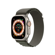 Смарт-годинник Apple Watch Ultra GPS + Cellular 49mm Titanium Case with Green Alpine Loop - Small (MNHC3/MNHJ3)