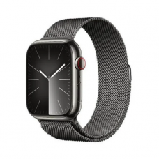 Смарт-годинник Apple Watch Series 9 GPS + Cellular 45mm Graphite S. Steel Case w. Graphite Milanese Loop (MRMX3)