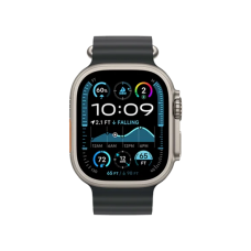 Смарт-годинник Apple Watch Ultra 2 GPS + Cellular 49mm Natural Titanium Case w. Black Ocean Band (MYT03+MXTL3)