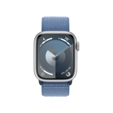 Смарт-годинник Apple Watch Series 9 GPS 45mm Silver Aluminum Case w. Winter Blue S. Loop (MR9F3)