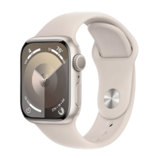 Смарт-годинник Apple Watch Series 9 GPS 45mm Starlight Aluminum Case w. Starlight Sport Band - S/M (MR963)