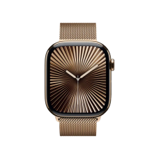 Смарт-годинник Apple Watch Series 10 GPS + Cellular 42mm Gold Titanium Case w. Gold Milanese Loop (MX083)