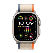 Смарт-годинник Apple Watch Ultra 2 GPS + Cellular 49mm Titanium Case with Orange/Beige Trail Loop - S/M (MRF13)