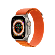Смарт-годинник Apple Watch Ultra GPS + Cellular 49mm Titanium Case with Orange Alpine Loop - Small (MNHA3/MNHH3)
