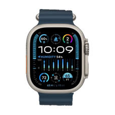 Смарт-годинник Apple Watch Ultra 2 GPS + Cellular 49mm Titanium Case with Blue Ocean Band (MREG3)