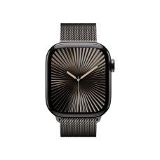 Смарт-годинник Apple Watch Series 10 GPS + Cellular 46mm Slate Titanium Case w. Slate Milanese Loop - S/M (MC7R4)