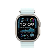 Смарт-годинник Apple Watch Ultra 2 GPS + Cellular 49mm Natural Titanium Case w. Ice Blue Ocean Band (MYT03+MXTF3)