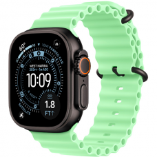 Смарт-годинник Apple Watch Ultra 3 Black Titanium Case with Neon Green Ocean Band (MF254+MGCL4)
