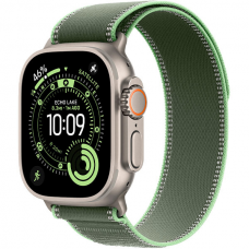 Смарт-годинник Apple Watch Ultra 3 Natural Titanium Case with Green/Neon Trail Loop M/L (MF1V4+MFT54)