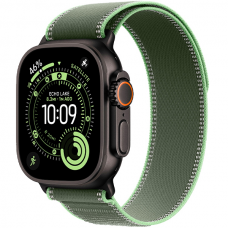 Смарт-годинник Apple Watch Ultra 3 Black Titanium Case with Green/Neon Trail Loop M/L (MF254+MG9P4)