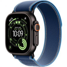 Смарт-годинник Apple Watch Ultra 3 Black Titanium Case with Blue/Bright Blue Trail Loop S/M (MF254+MG9Q4)