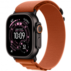 Смарт-годинник Apple Watch Ultra 3 Black Titanium Case with Terra Cotta Alpine Loop Medium (MF254/MG9E4)