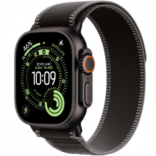 Смарт-годинник Apple Watch Ultra 3 Black Titanium Case with Black/Charcoal Trail Loop M/L (MF1H4)