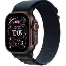 Смарт-годинник Apple Watch Ultra 3 Black Titanium Case with Black Alpine Loop Large (MF0X4)