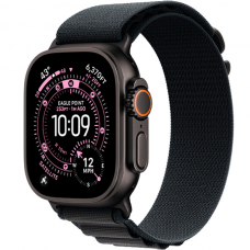 Смарт-годинник Apple Watch Ultra 3 Black Titanium Case with Black Alpine Loop Medium (MF0V4)