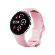 Смарт-годинник Google Pixel Watch 3 41 mm Wi-Fi Polished Silver Aluminum Case/Rose Quartz Active Band