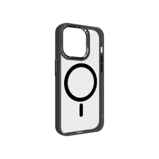 Чохол для Apple iPhone 15 Pro Protected transparent with MagSafe Black/чорний
