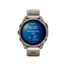 Смарт-годинник Garmin Fenix 8 47mm AMOLED Sapphire Titanium with Vented Titanium Bracelet (010-02904-40)