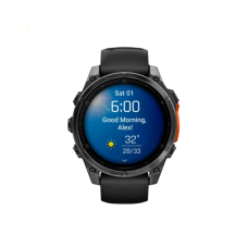 Смарт-годинник Garmin Fenix 8 47mm AMOLED Slate Gray with Black Silicone Band (010-02904-00/09)