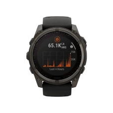 Смарт-годинник Garmin Fenix 8 51mm AMOLED Sapphire Carbon Gray DLC Titanium w. Black/Pebble Gray S. Band (010-02905-20/21)