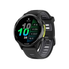 Смарт-годинник Garmin Forerunner 970 Carbon Gray DLC Titanium w. Black Case and Black/Translucent W. Band (010-02969-00/10)