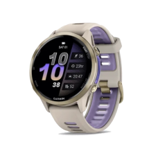 Смарт-годинник Garmin Forerunner 970 Soft Gold Titanium w. French Gray C. and French Gray/T. Indigo Band (010-02969-02/12)