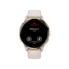Смарт-годинник Garmin Venu 3S Soft Gold S. Steel Bezel w. French Gray Case and S. Band (010-02785-02/52)
