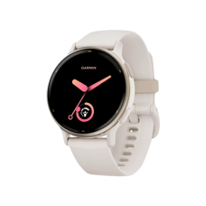 Смарт-годинник Garmin vivoactive 5 Cream Gold Aluminum Bezel with Ivory Case and Silicone Band (010-02862-11/5B)