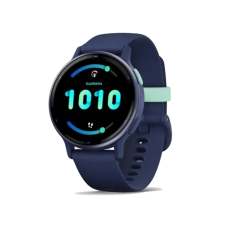 Смарт-годинник Garmin vivoactive 5 Metallic Navy Aluminum Bezel with Navy Case and Silicone Band (010-02862-12/52)