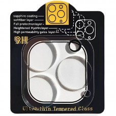 Захисне скло на камеру Full Block (тех.пак) для Apple iPhone 12 Pro (6.1")